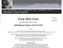 Tablet Screenshot of caryskincare.com